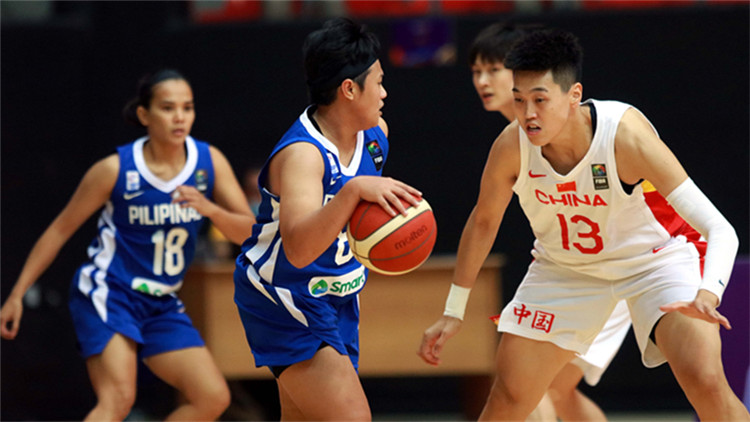 大勝菲律賓隊91分 中國女籃輕取亞洲盃首勝