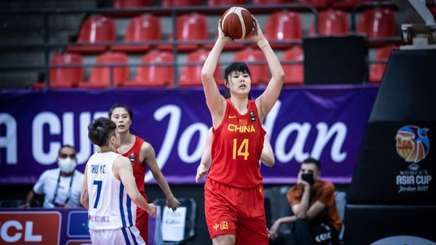 女籃亞洲盃小組賽 中國女籃74分大勝中國台北