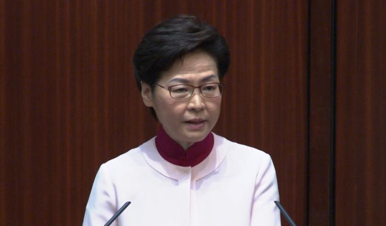林鄭月娥發表施政報告：香港迎來良好局面 現時是...