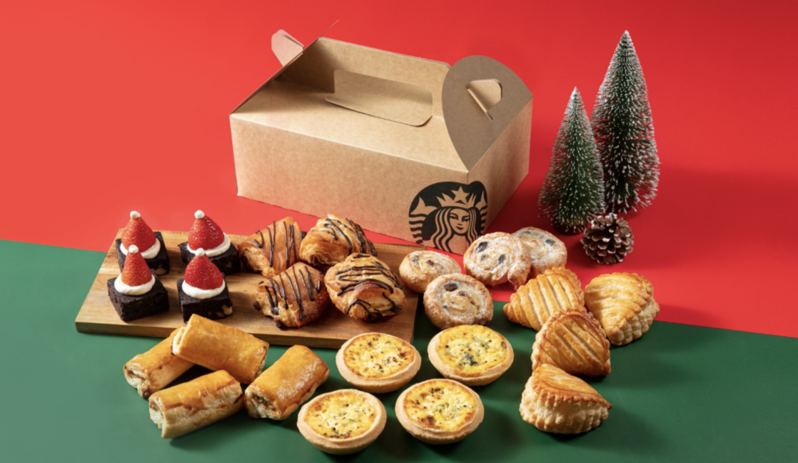 【美食】星巴克推全新曲奇鮮奶咖啡及聖誕主題輕食
