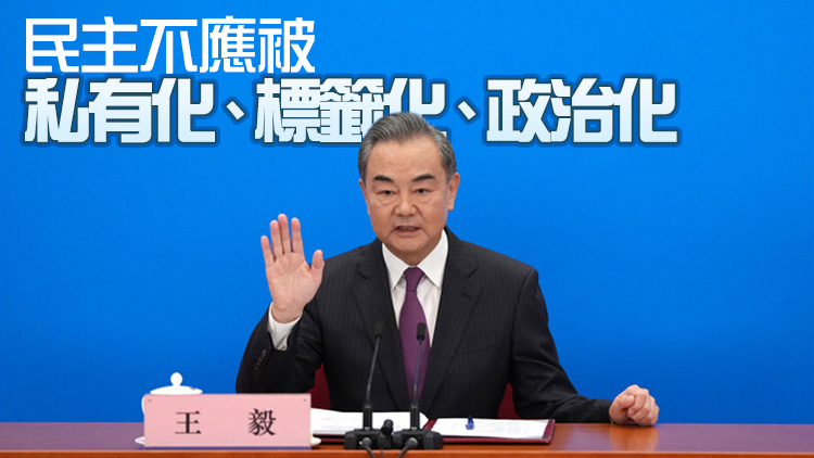 王毅：中方反對打着民主的旗號做反民主的事情