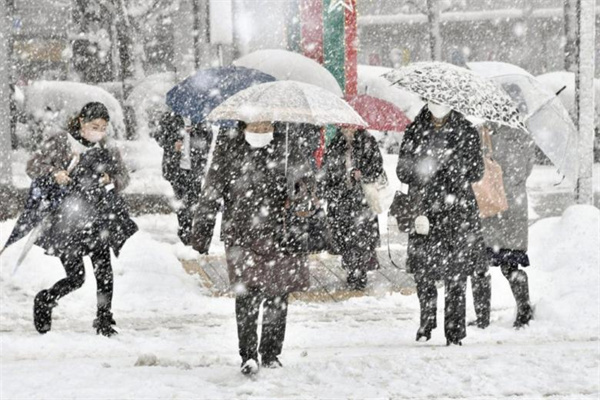 日本西北部暴風雪 多地陸空交通受阻