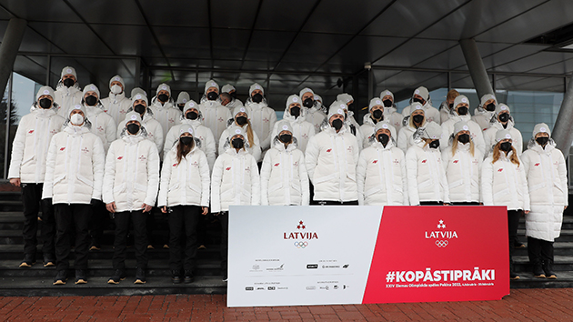 首批拉脫維亞冬奧選手啟程前往北京