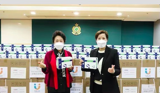 香港義工聯盟社會事務基金捐贈抗疫物資予香港海關