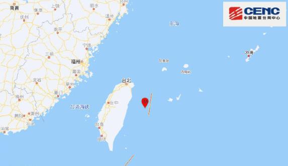 台灣花蓮海域發生6.2級地震 震源深度16千米
