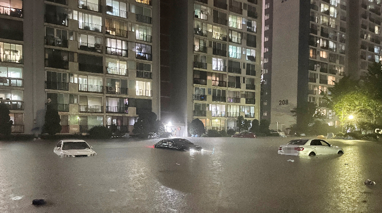 韓國暴雨已導致12人死亡 7人失蹤