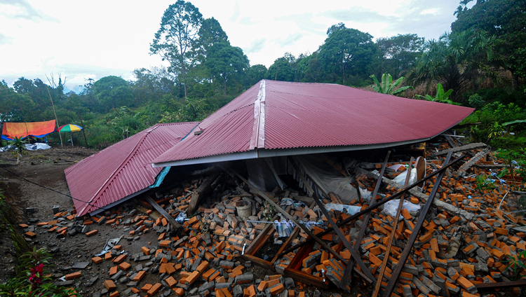 印尼西蘇門答臘省附近海域發生6.4級地震