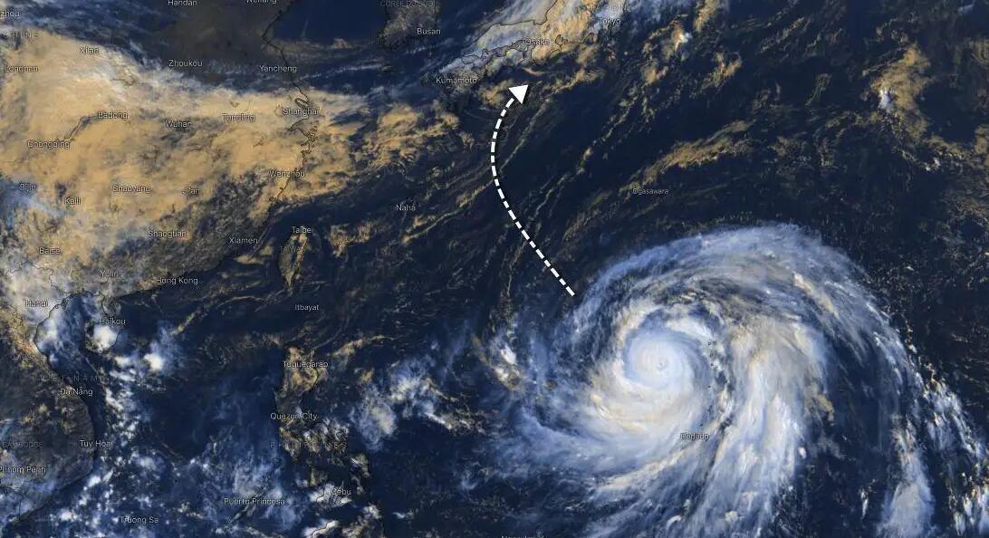 颱風「南瑪都」靠近日本九州地區致近6萬戶居民停電