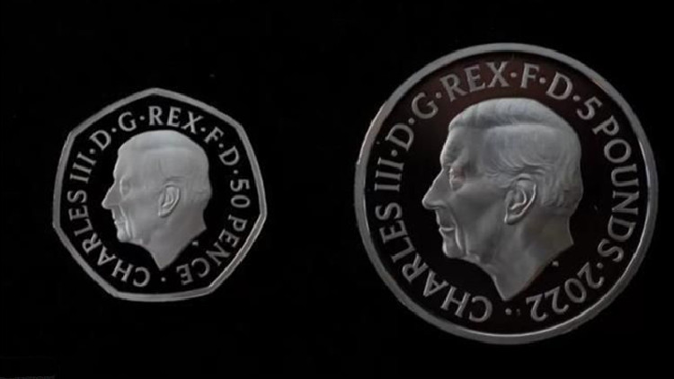 英國發布首批查理斯三世肖像硬幣