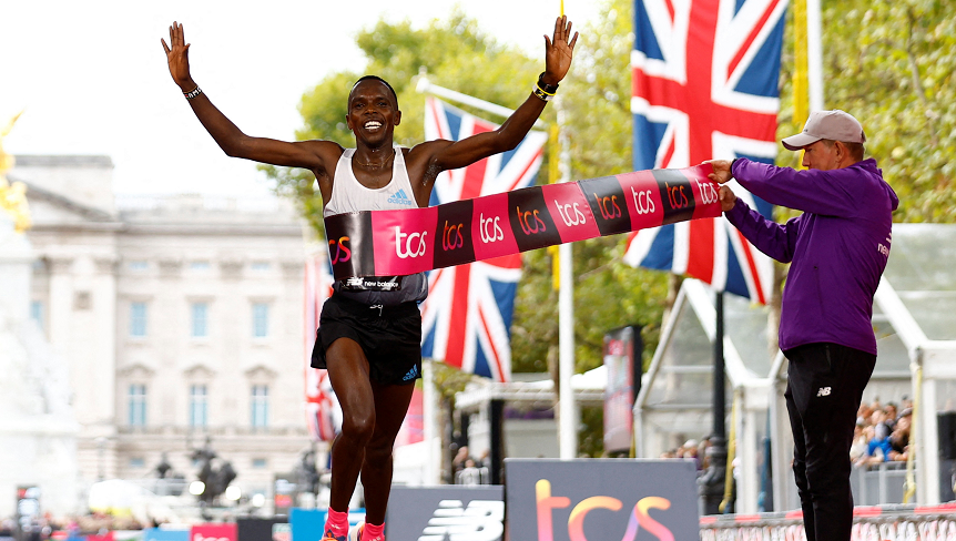 倫敦馬拉松5萬跑手參加 肯尼亞跑手基普魯托奪冠