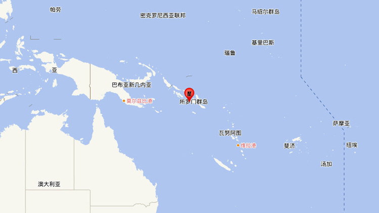 所羅門群島發生7.0級地震 觸發海嘯警報
