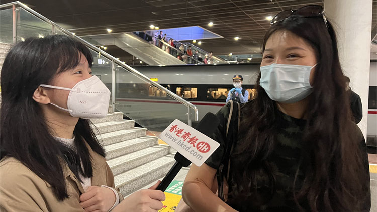 圖集｜本報記者現場直擊港西九龍首發高鐵抵達深圳北站