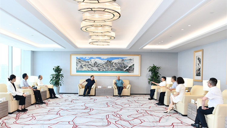 中國國際文化傳播中心執行主席龍宇翔到重慶市五洲世紀集團考察調研