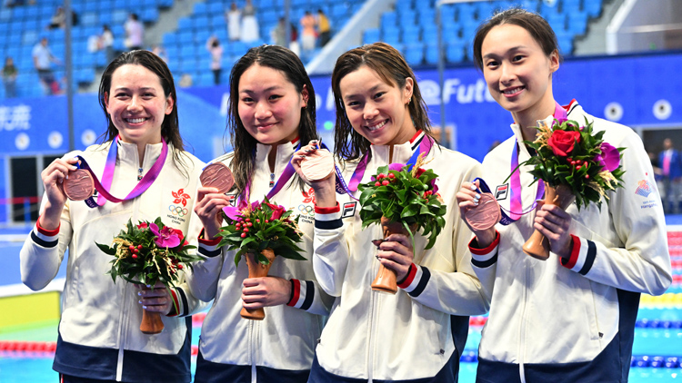 港隊亞運直擊 | 女子4x100米混合泳接力 港隊遞補銅牌
