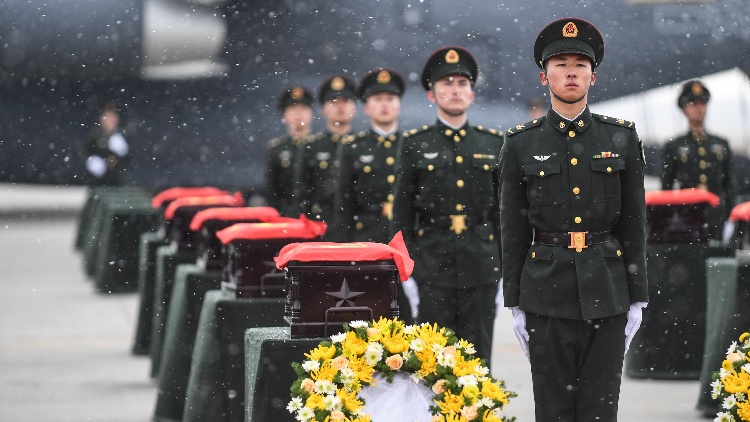 直播｜英魂歸來 第十批在韓中國人民志願軍烈士遺骸安葬儀式