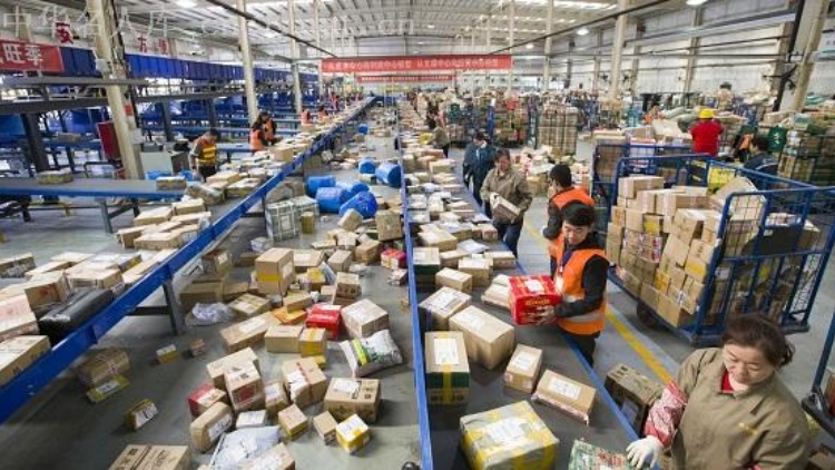 上周郵政快遞累計攬收量約31.27億件，環比增長8.92%