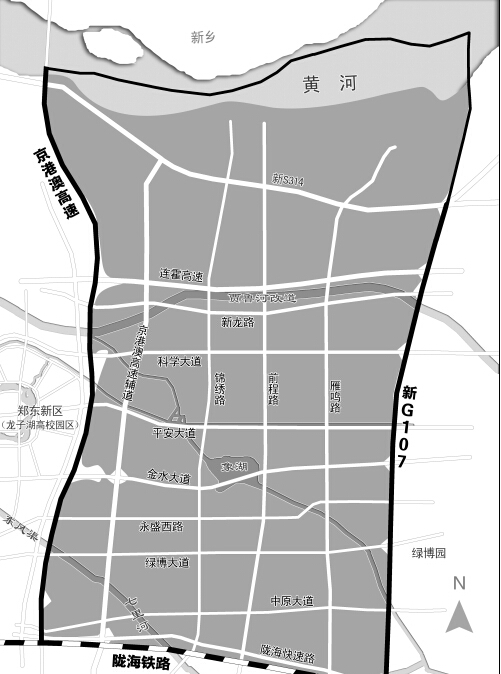 郑州市郑东新区白沙组团总体规划批前公示图片