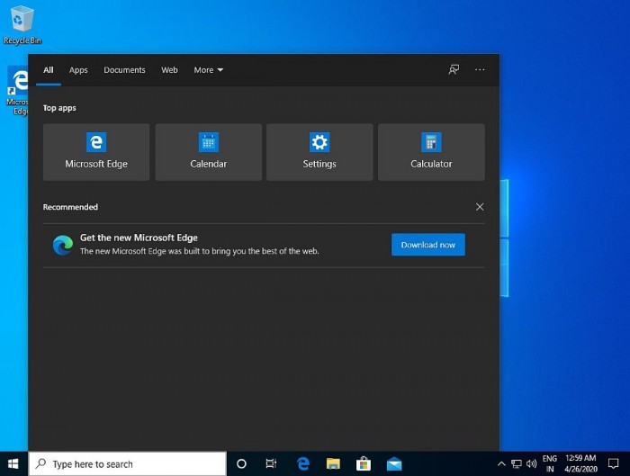 Windows 10搜索开始出现广告 推销新款Edge浏览器