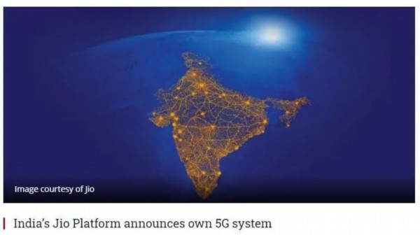 印度首富宣布成功研发国产5G 2021年或可实地部署