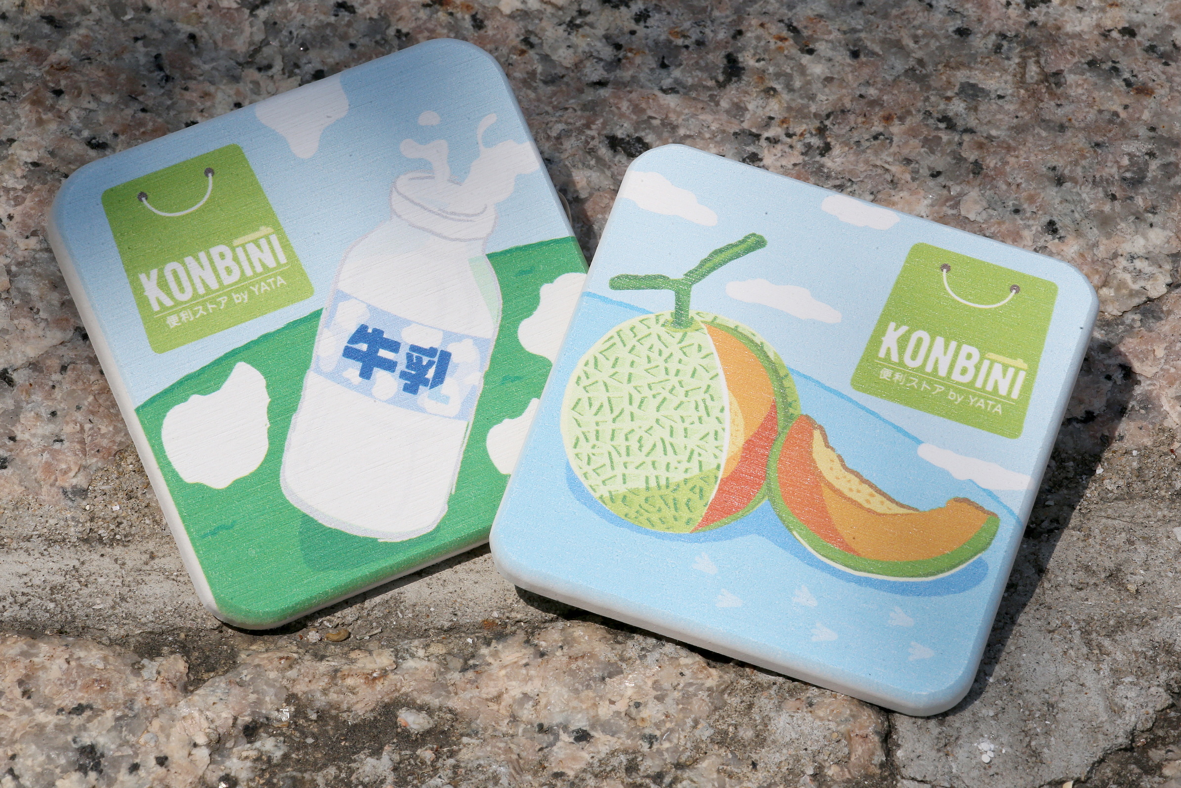 由即日至6月2日期間，於一田KONBINI (天水圍)單一購物淨額滿HK$200或以上，即可獲贈開店紀念版一套兩款的硅藻土杯墊乙套！.jpg