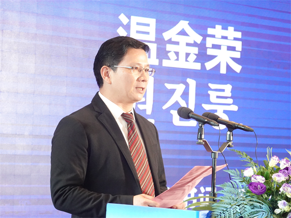 2、惠州市市長溫金榮在推介會上致辭  香港商報記者盧偉攝.jpg