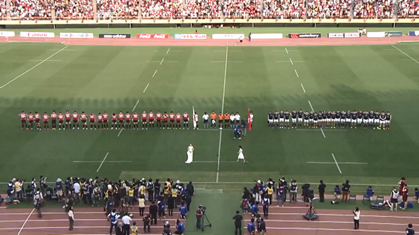 歌声嘹亮！香港橄榄球代表队齐唱国歌