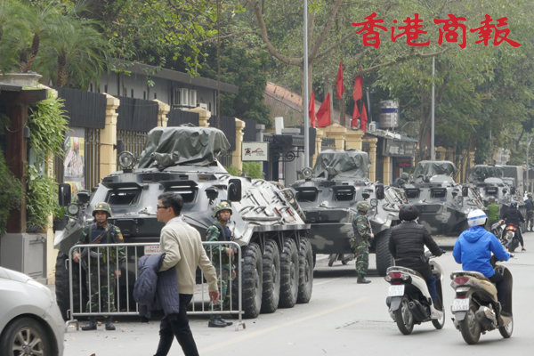 【河內直擊】峰會場地保安森嚴 裝甲車戒備