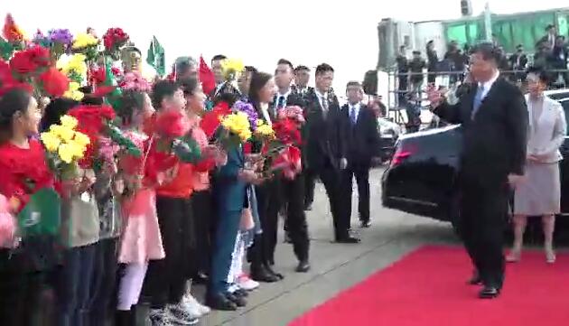 習近平在澳門國際機場