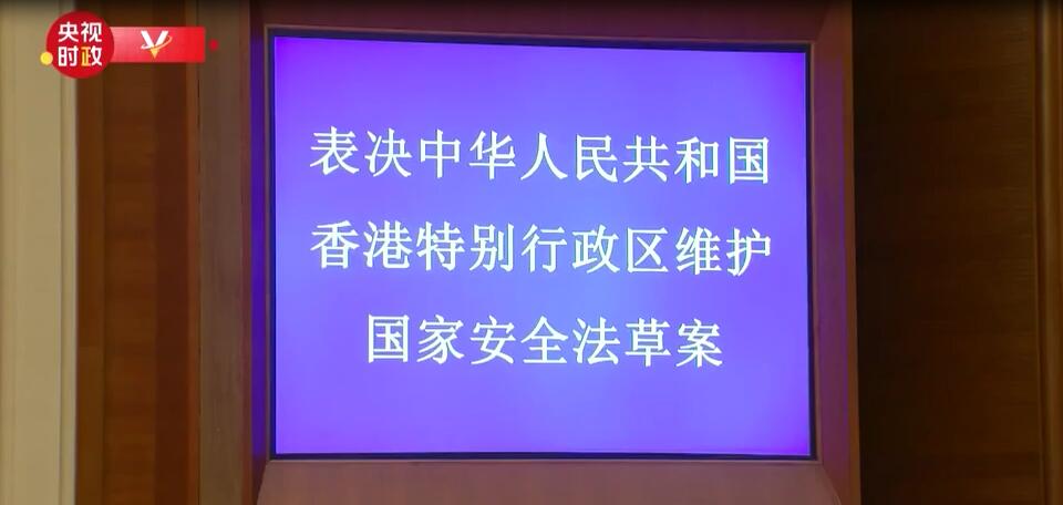 有片 | 「港区国安法」表决通过现场