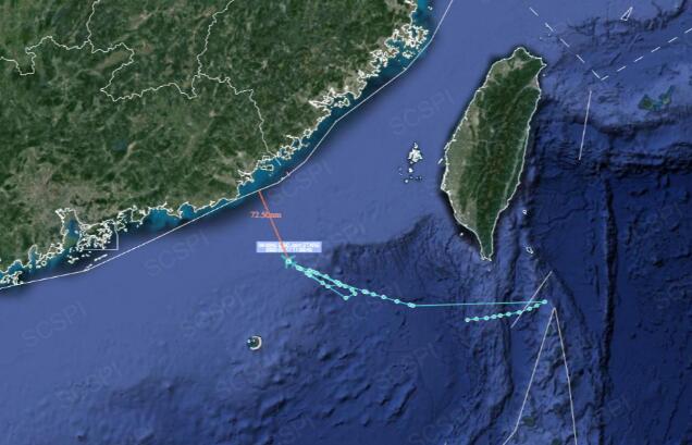 美军E-8C监视飞机又现身南海 逼近广东海岸