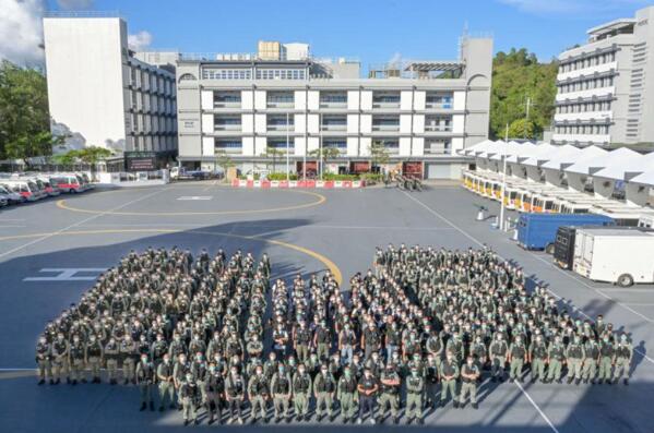 400防暴警合照惹議 警方：已採取充足防疫措施