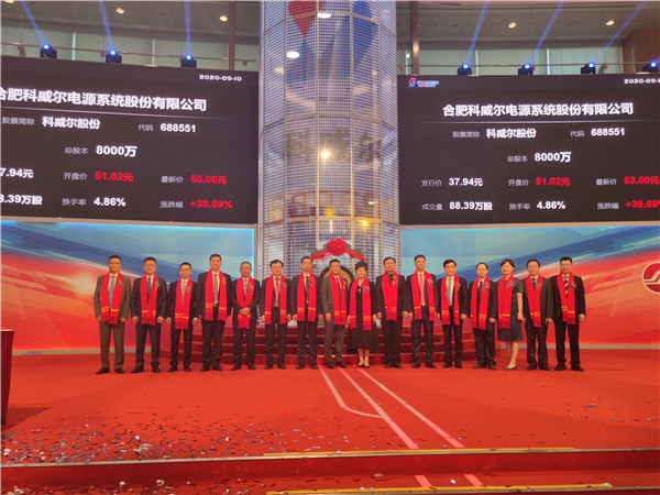 科威爾登陸科創板 合肥高新區企業接力