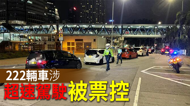 警方港島打擊非法賽車 拘捕兩人扣留18車
