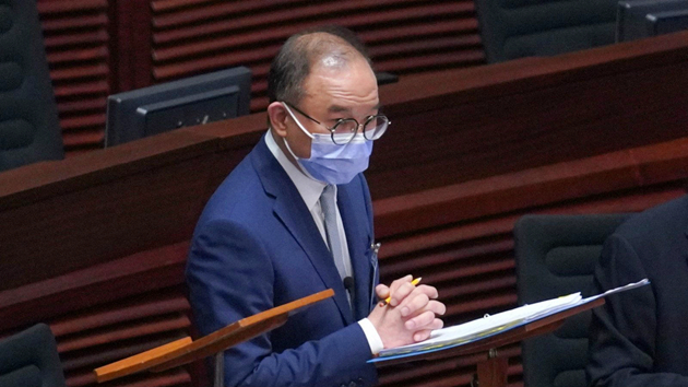 曾國衛：宣誓草案為貫徹「愛國者治港」