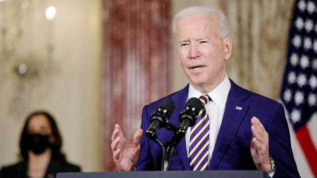 美國總統拜登敦促國會盡快通過新冠仇恨犯罪法案