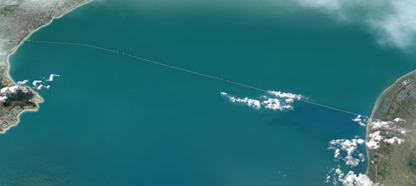 超級工程！世界最長高鐵跨海大橋海上勘探完成