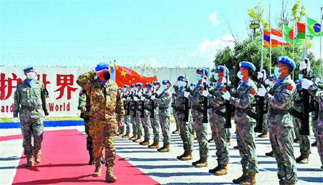 中國410名官兵榮獲聯合國和平勳章