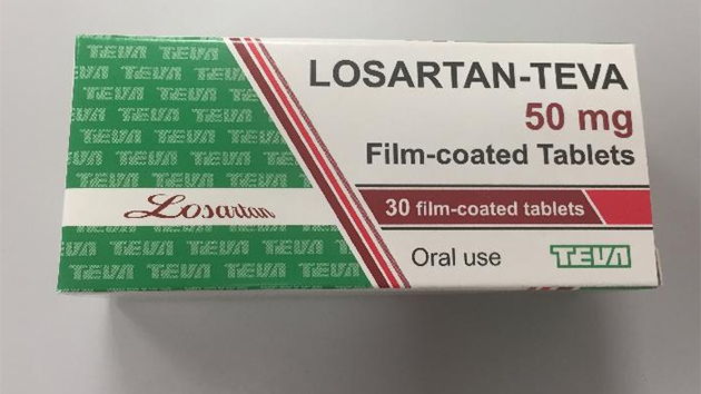 梯瓦製藥回收三批次Losartan-Teva 50毫克藥片