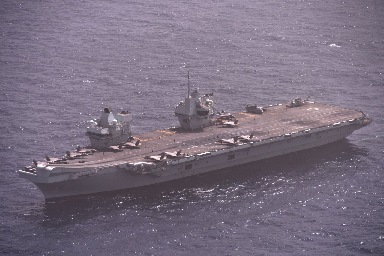 「伊利沙伯女王號」航母傳百人染新冠 英軍方堅稱無影響