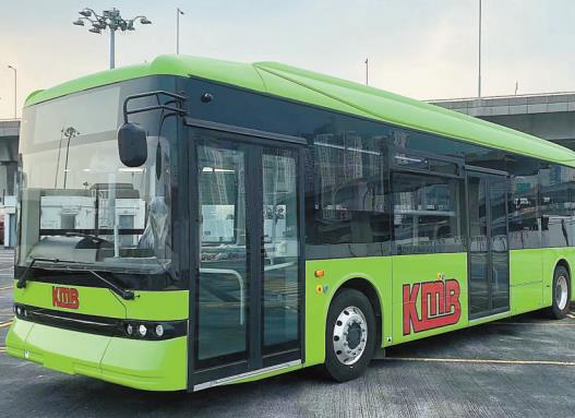 比亞迪首部右軚B12A電動單層巴士運抵香港