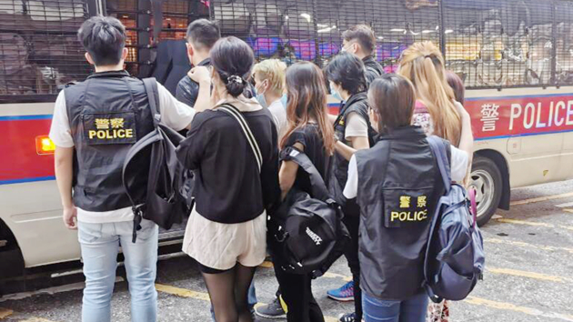 警方旺角反黑 拘捕67名男女