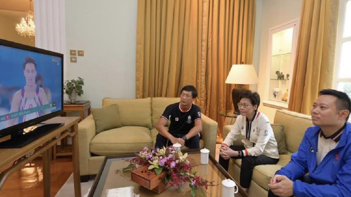 林鄭：為香港隊打氣 不論賽果如何都是港人的驕傲