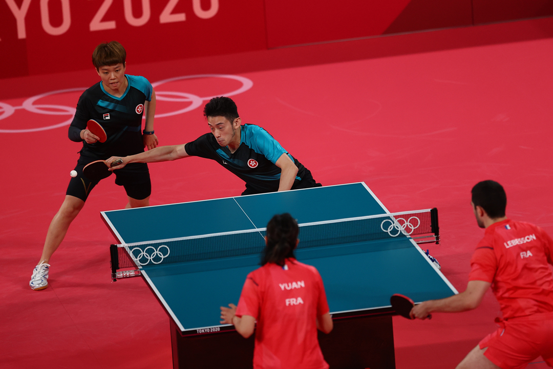 黃鎮廷杜凱琹憾負法國選手 無緣兵乓球混雙四強