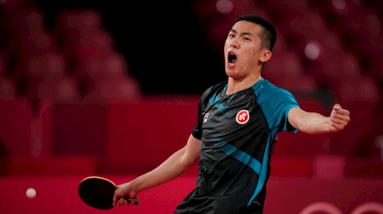 港乒乓選手林兆恒絕地反擊 先輸3局後大逆轉殺入32強