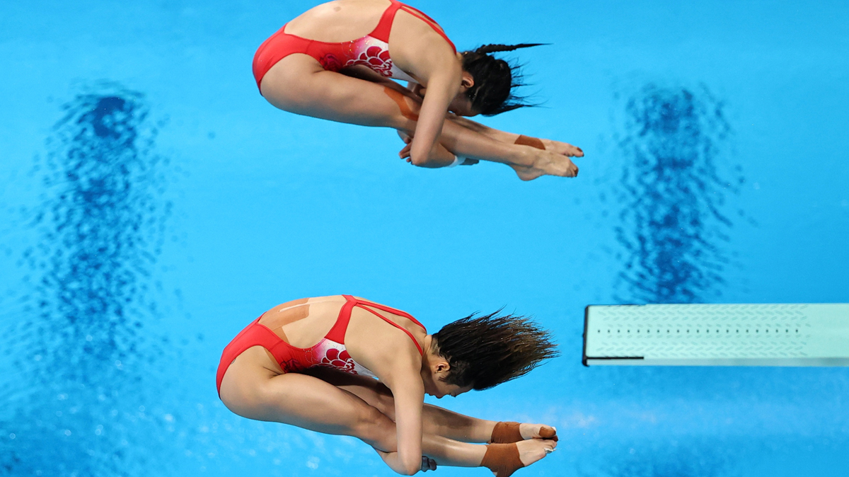 圖集 | 女子雙人跳水 ——勁度及美感的高度配合