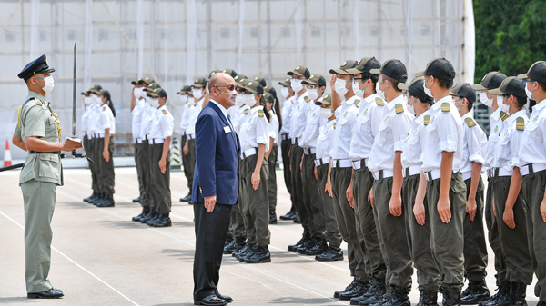 海關舉行「海關青年領袖團暑期訓練營」結業會操
