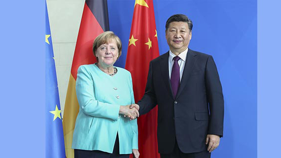 習近平同德國總理默克爾通電話