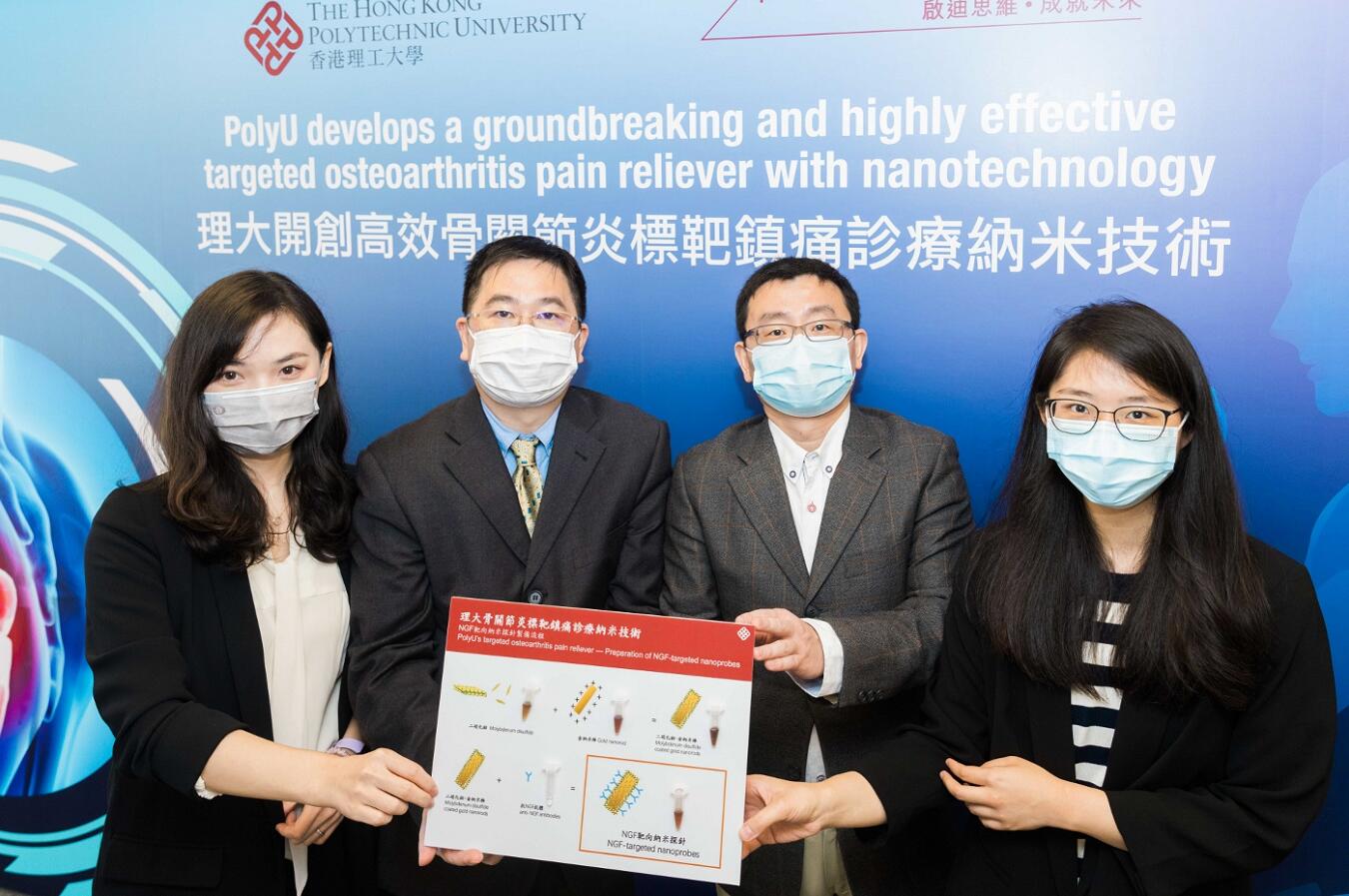 理大研發骨關節炎標靶鎮痛治療納米技術