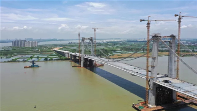 東莞沙田港灣大橋料年底完工