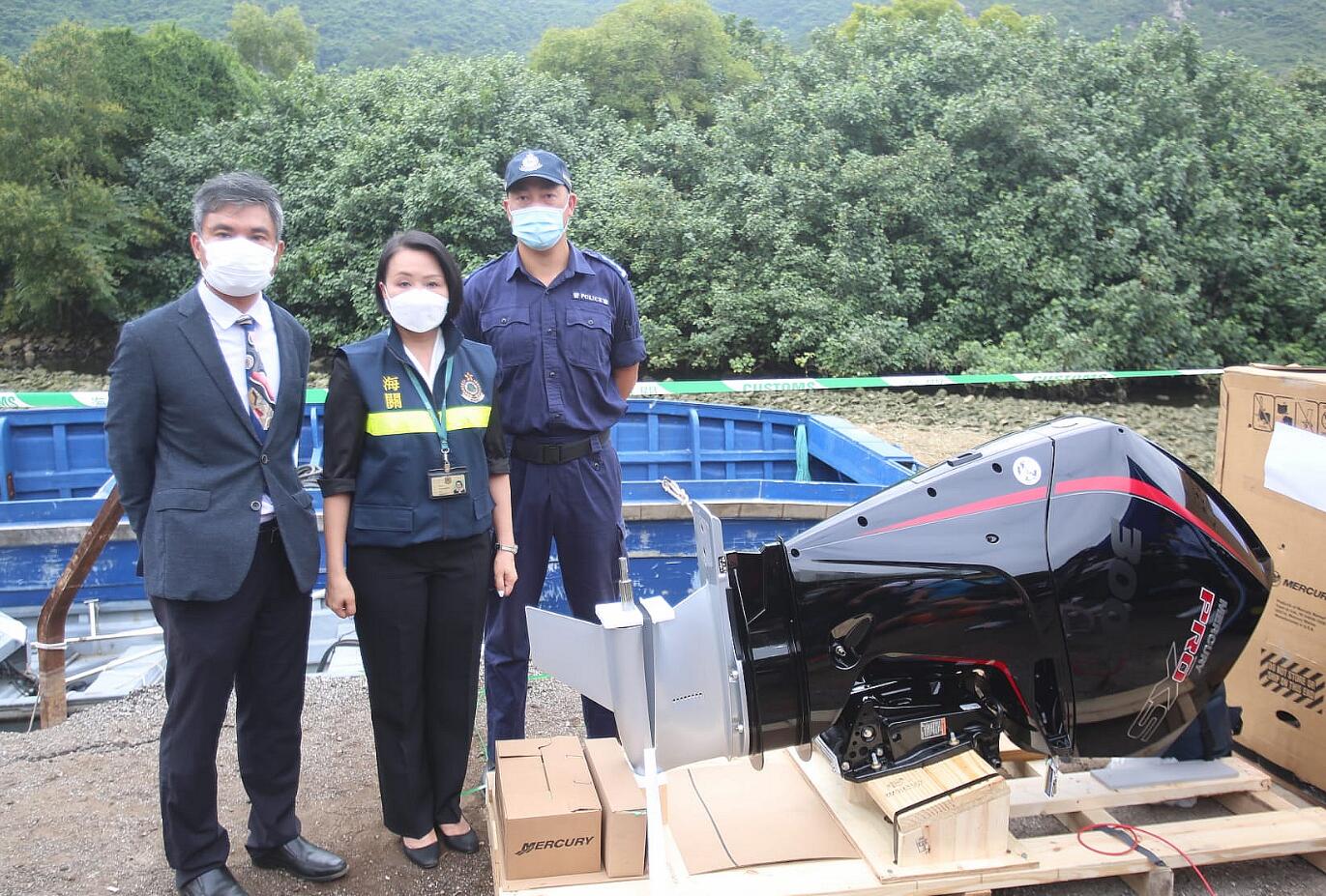 多部門聯手打擊海上走私 東涌搜獲39艘改裝快艇